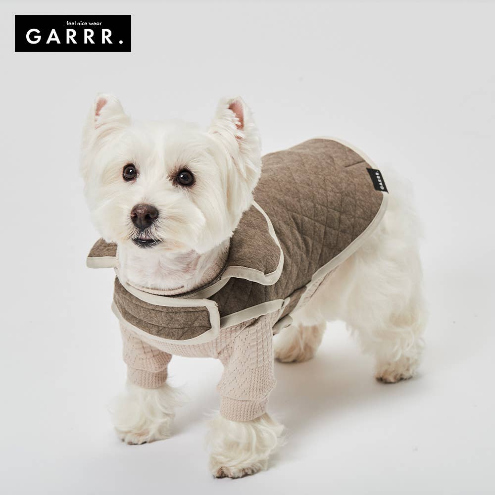 【ドッグウェア】ケープコート　綿混キルト【SALE】